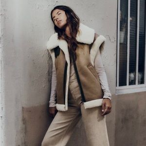 Zara Combination Fleece Vest / Gilet